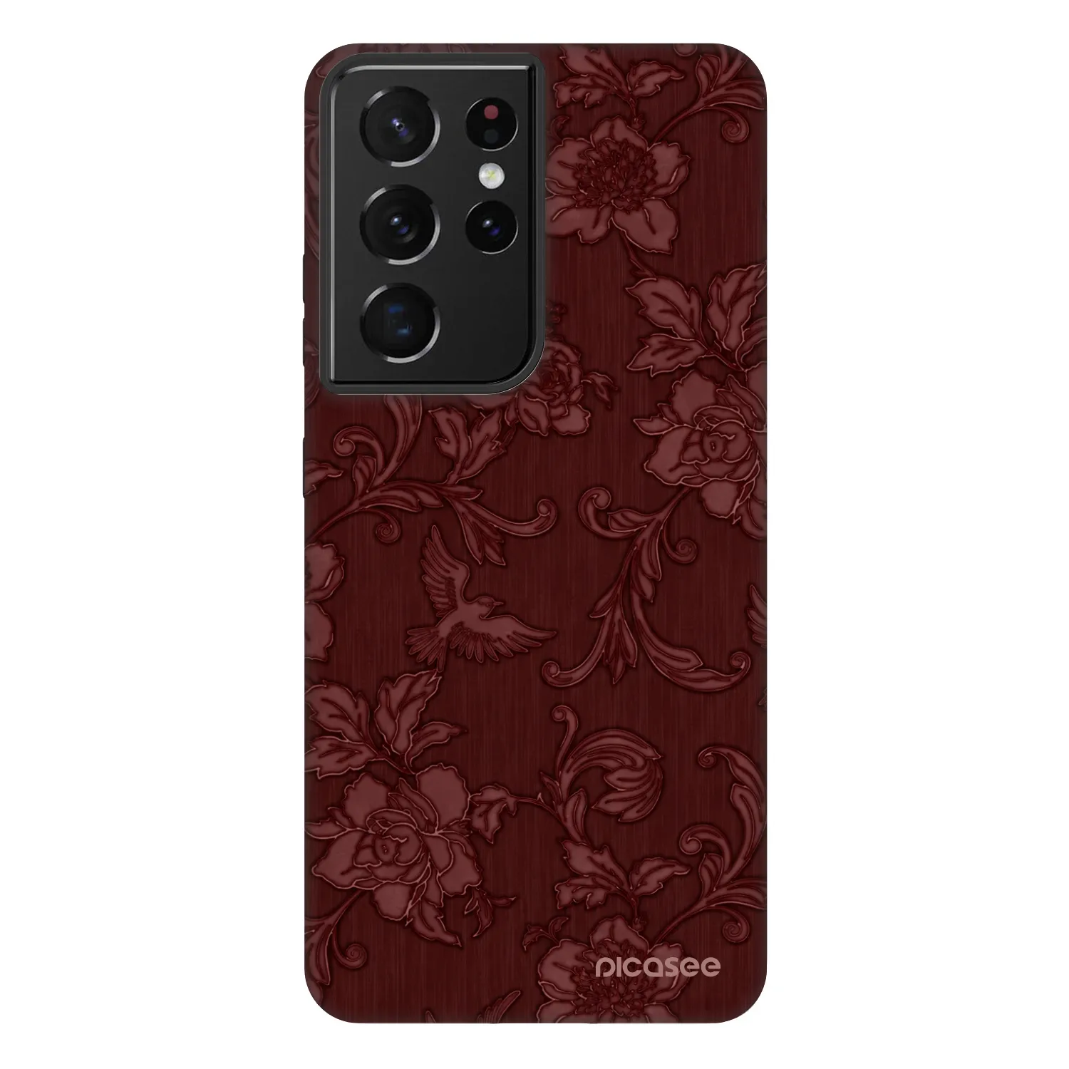 Picasee Fashion Case Samsung Galaxy S21 Ultra 5G G998B - Red Elegance