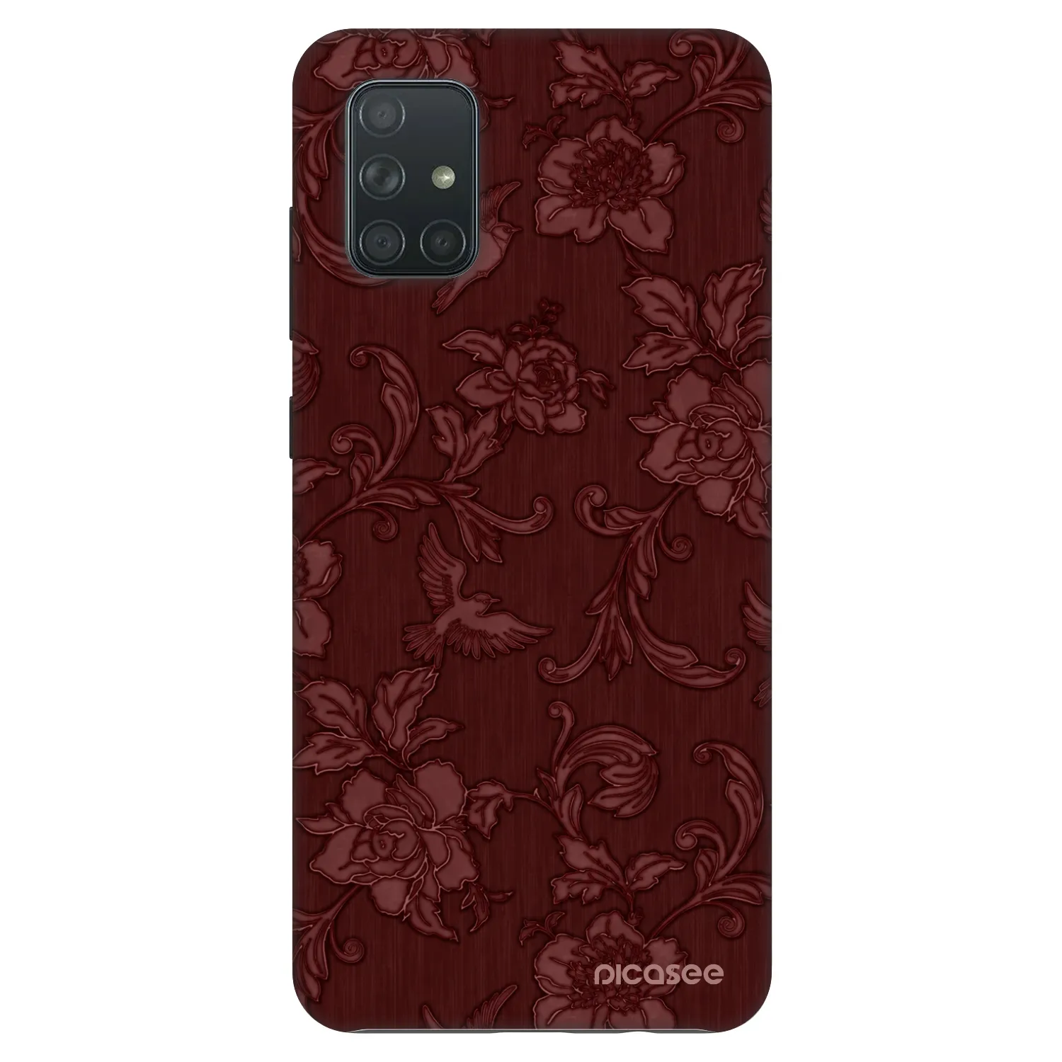 Picasee Fashion Case Samsung Galaxy A71 A715F - Red Elegance