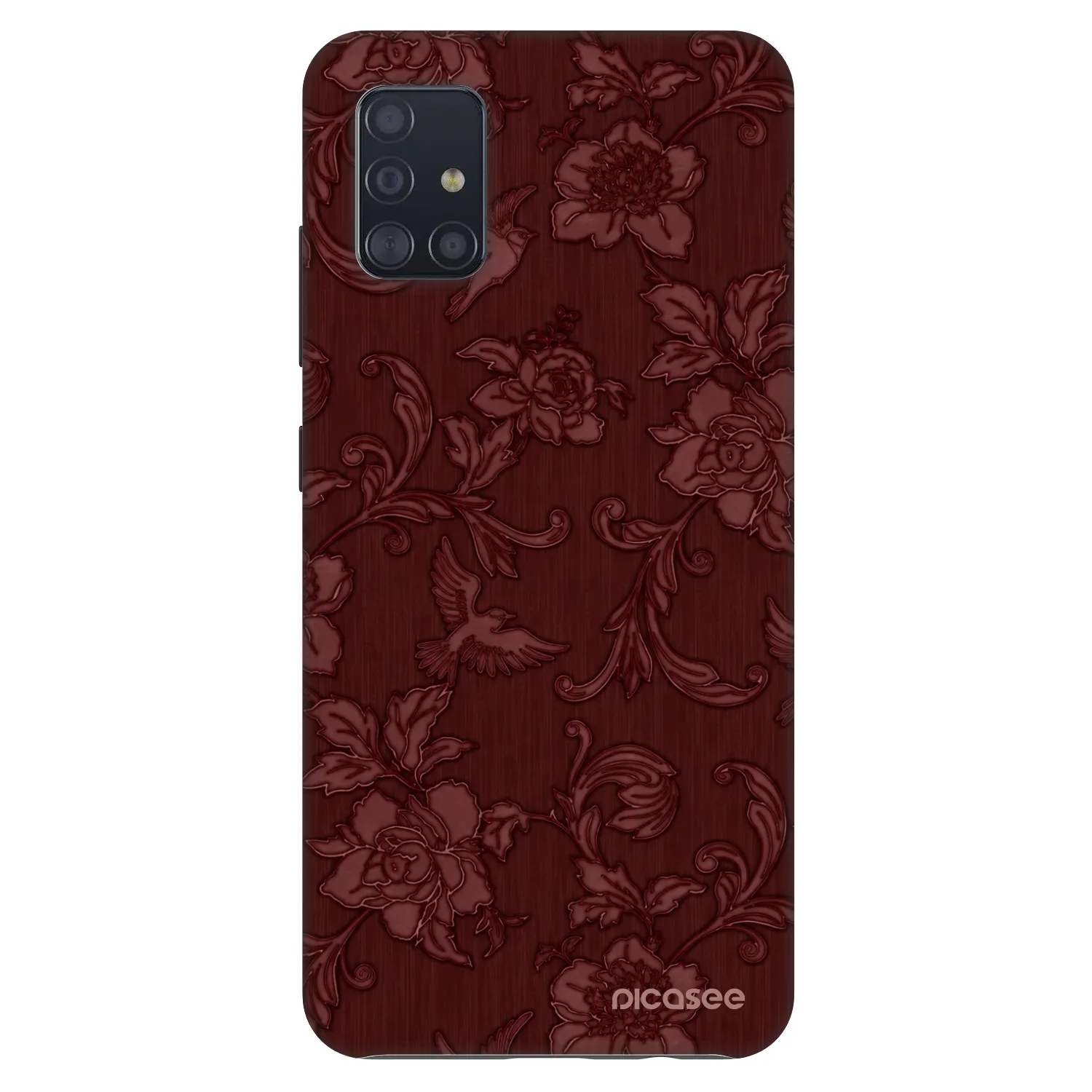 Picasee Fashion Case Samsung Galaxy A51 A515F - Red Elegance