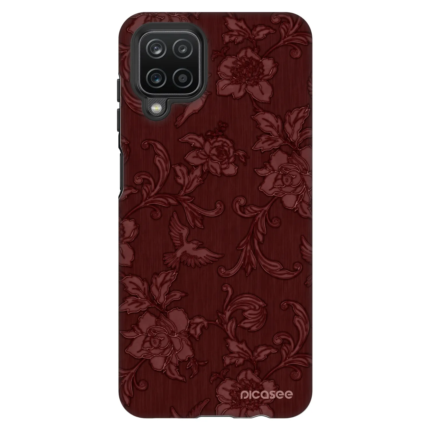 Picasee Fashion Case Samsung Galaxy A12 A125F - Red Elegance