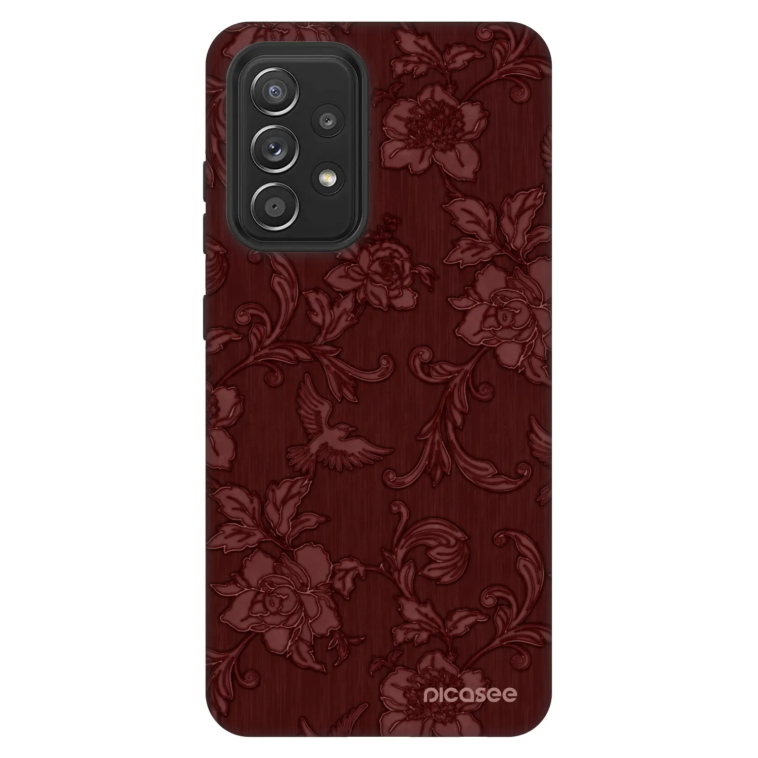 Picasee Fashion Case Samsung Galaxy A52 5G A525F - Red Elegance