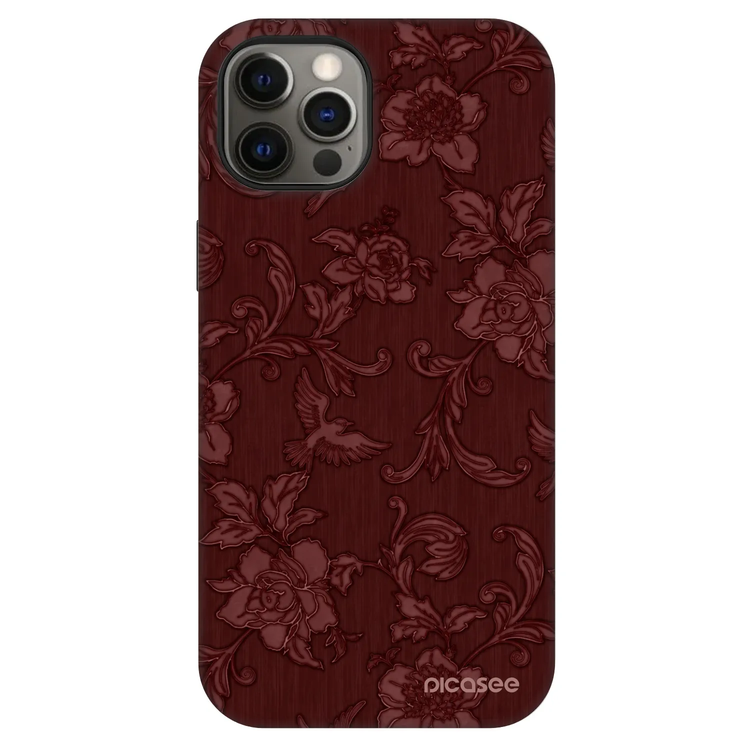 Picasee Fashion Case MagSafe Apple iPhone 12 Pro - Red Elegance