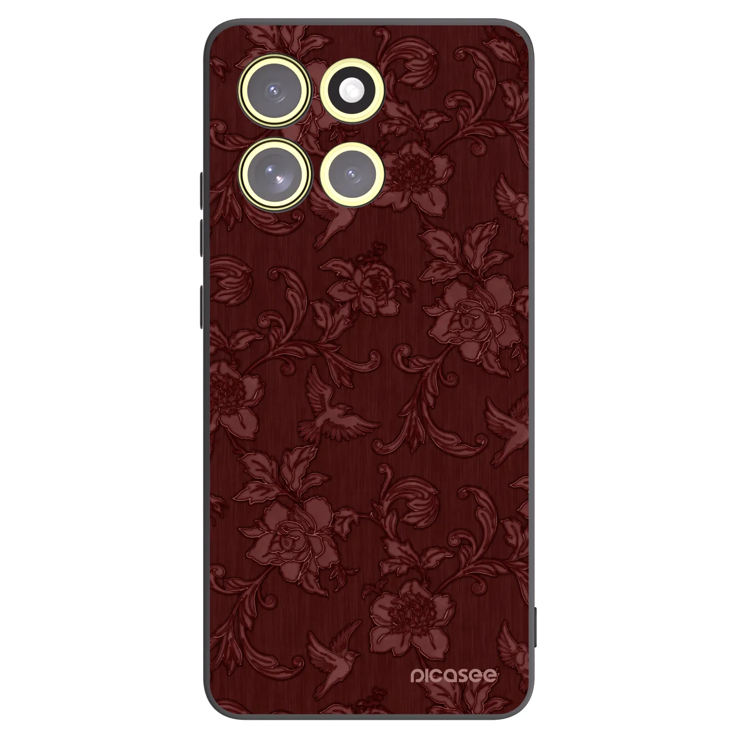 Picasee fekete szilikon tok az alábbi mobiltelefonokra Motorola Moto G86 5G - Red Elegance