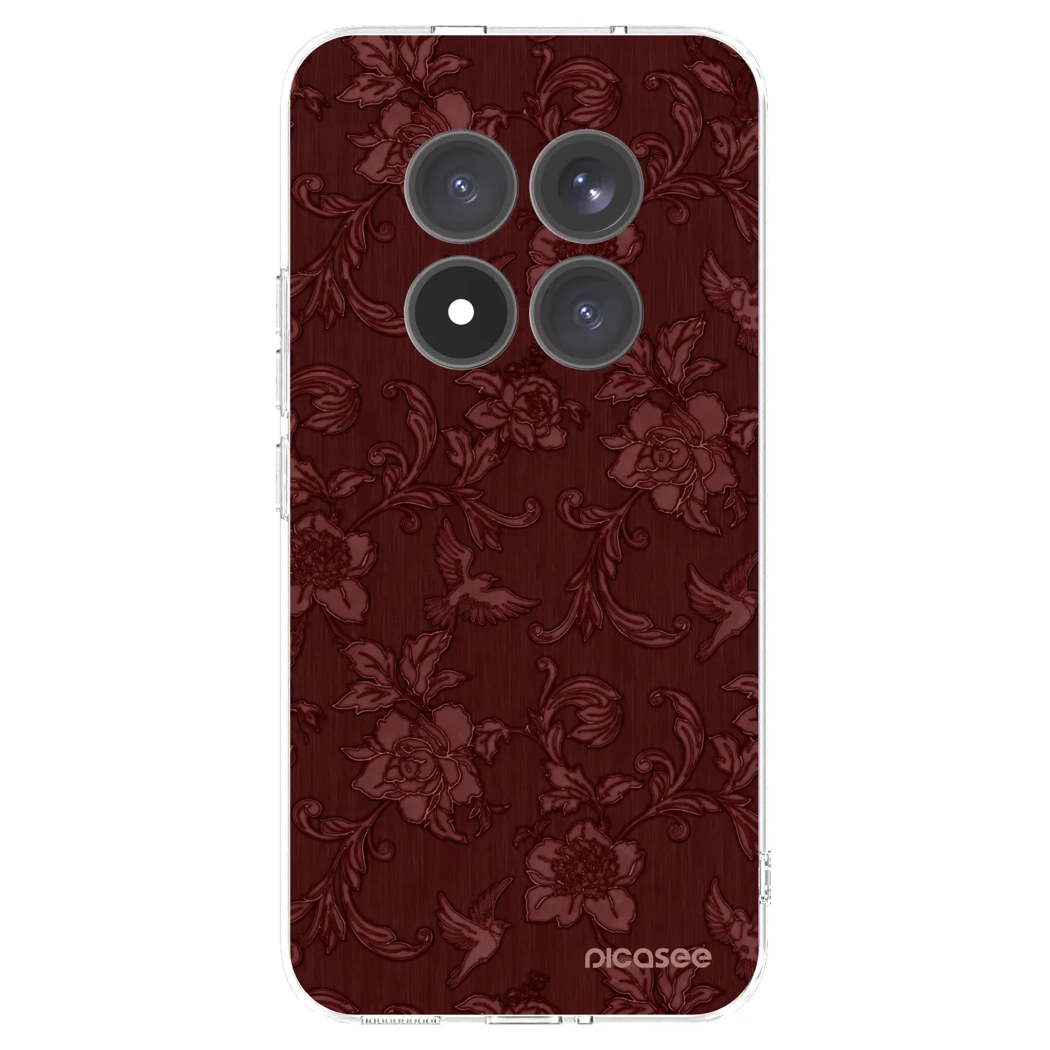Picasee átlátszó szilikon tok az alábbi mobiltelefonokra Xiaomi Redmi Note 15 Pro+ - Red Elegance