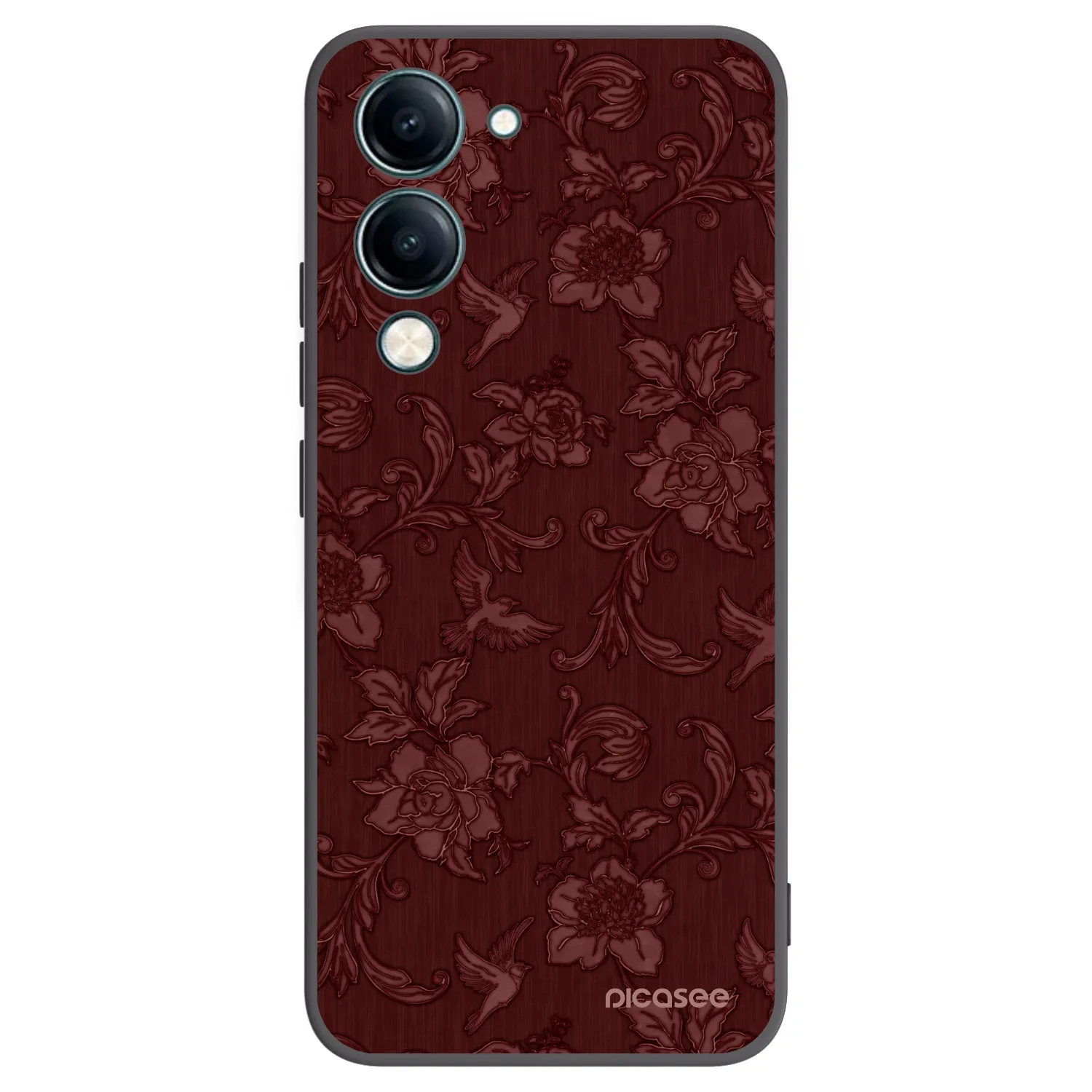 Picasee fekete szilikon tok az alábbi mobiltelefonokra Vivo Y29s 5G - Red Elegance