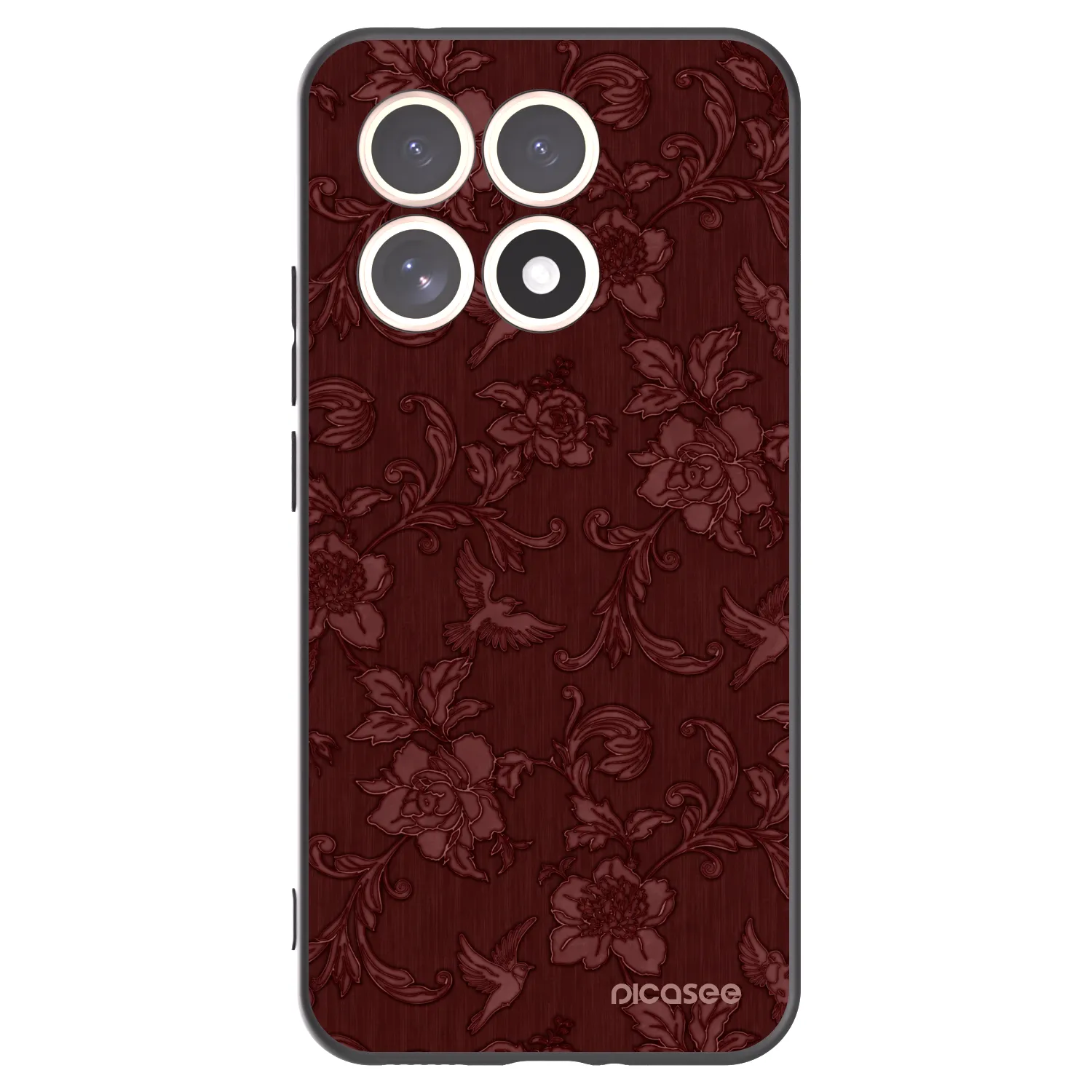 Picasee fekete szilikon tok az alábbi mobiltelefonokra Xiaomi 15T - Red Elegance