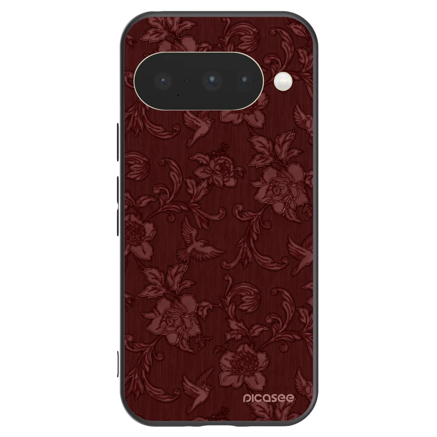Picasee fekete szilikon tok az alábbi mobiltelefonokra Google Pixel 10 - Red Elegance
