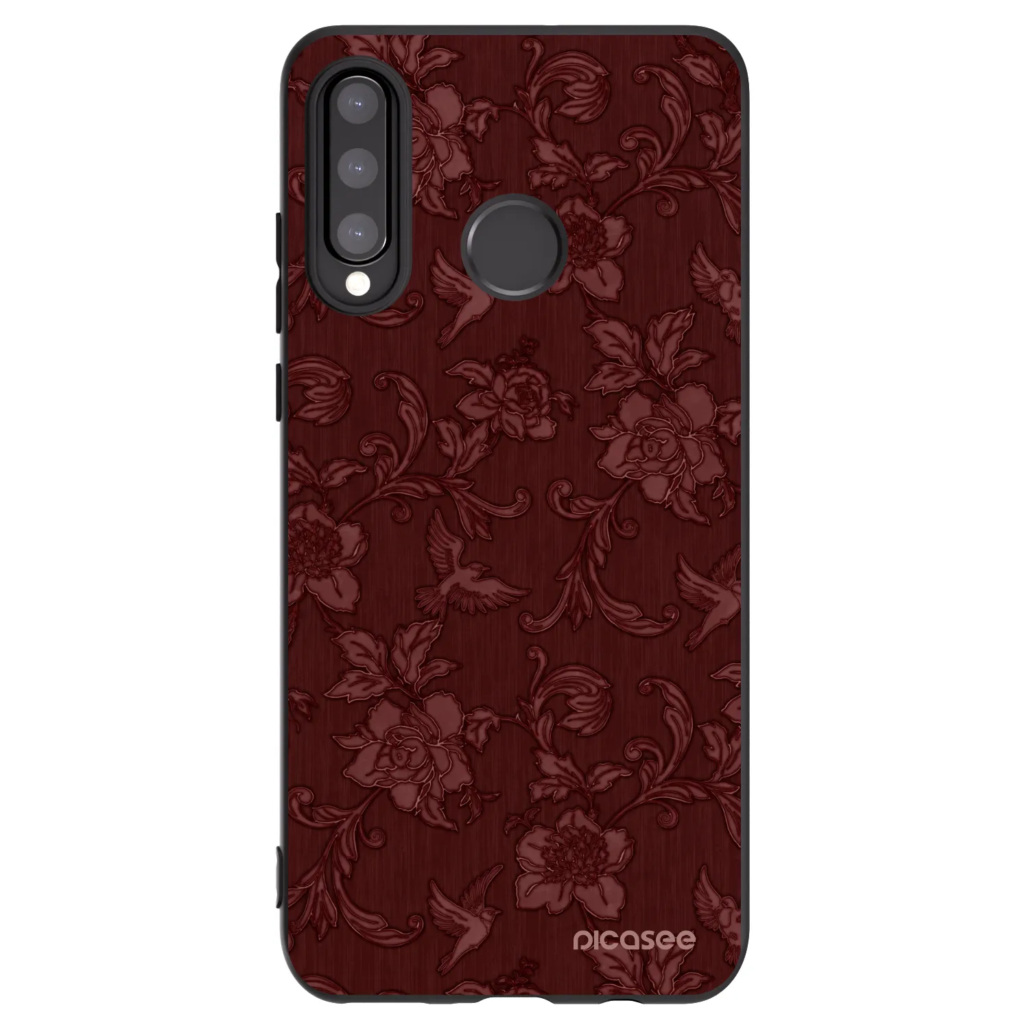 Picasee fekete szilikon tok az alábbi mobiltelefonokra Huawei P30 Lite - Red Elegance