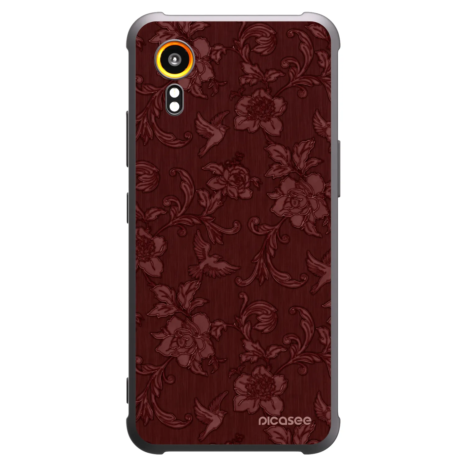 Picasee fekete szilikon tok az alábbi mobiltelefonokra Samsung Galaxy XCover 7 - Red Elegance