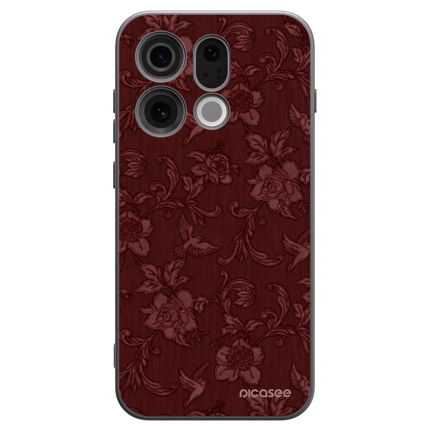 Picasee fekete szilikon tok az alábbi mobiltelefonokra OPPO Find X9 - Red Elegance