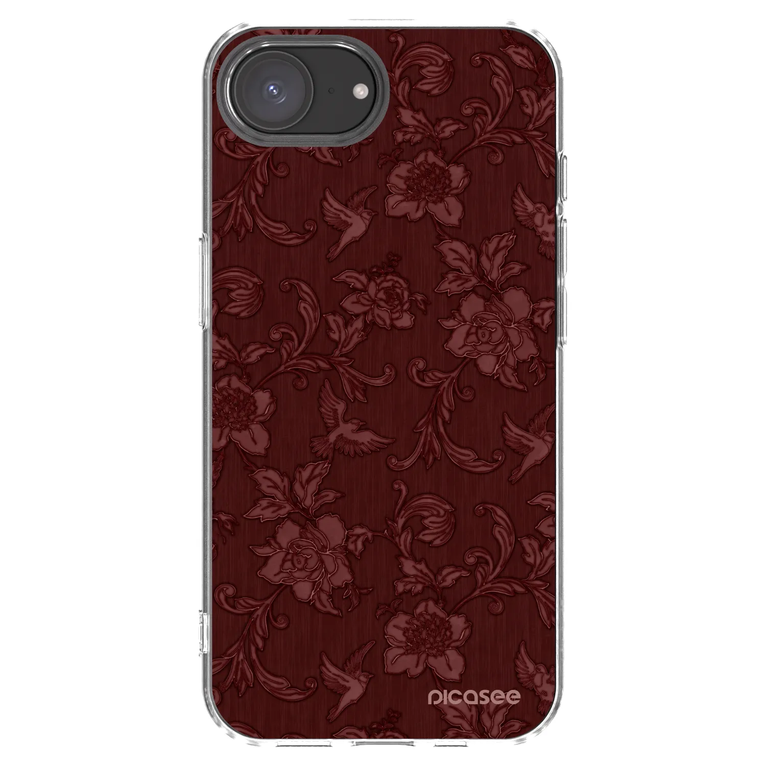 Picasee átlátszó szilikon tok az alábbi mobiltelefonokra Apple iPhone 17e - Red Elegance