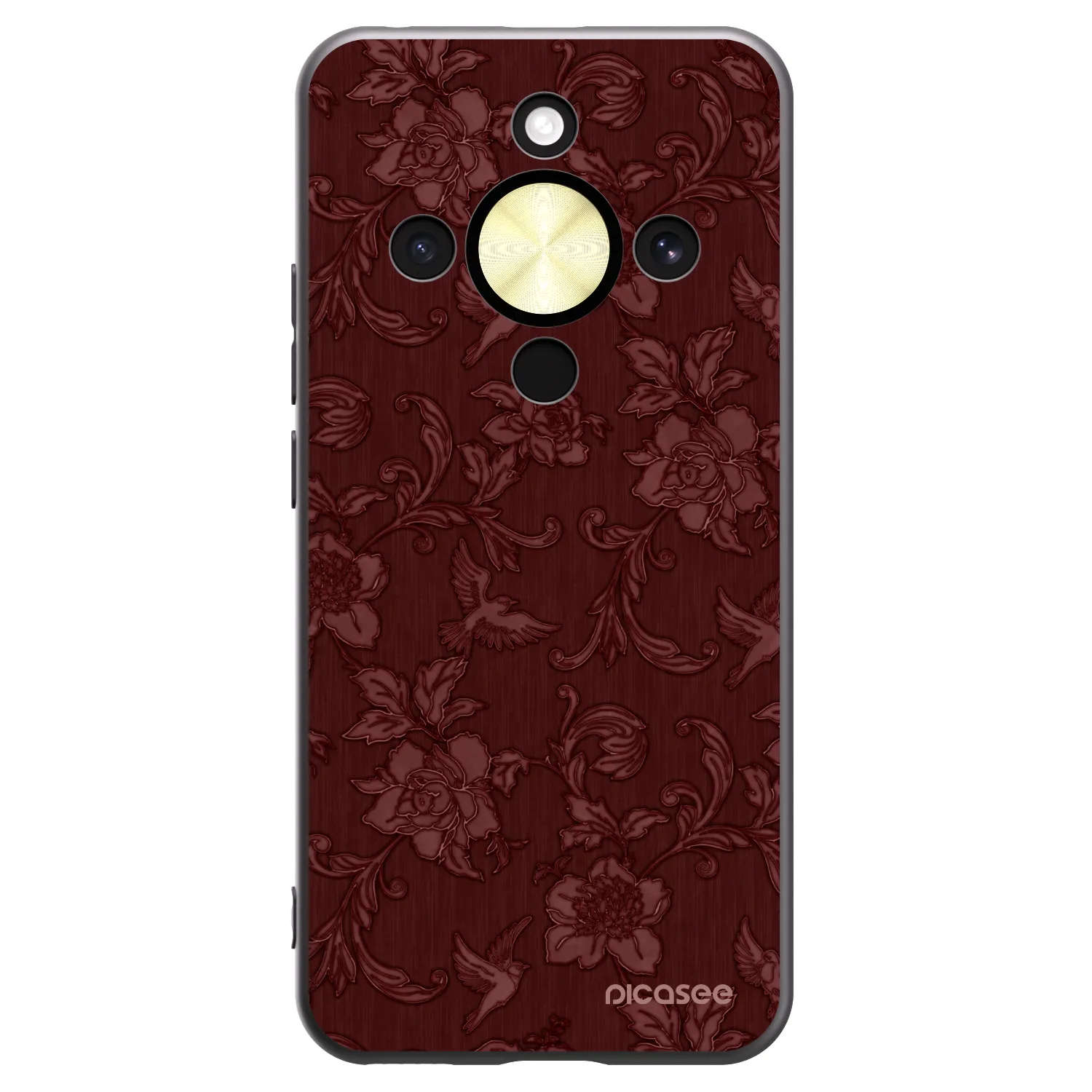 Picasee fekete szilikon tok az alábbi mobiltelefonokra Honor Magic8 Lite 5G - Red Elegance