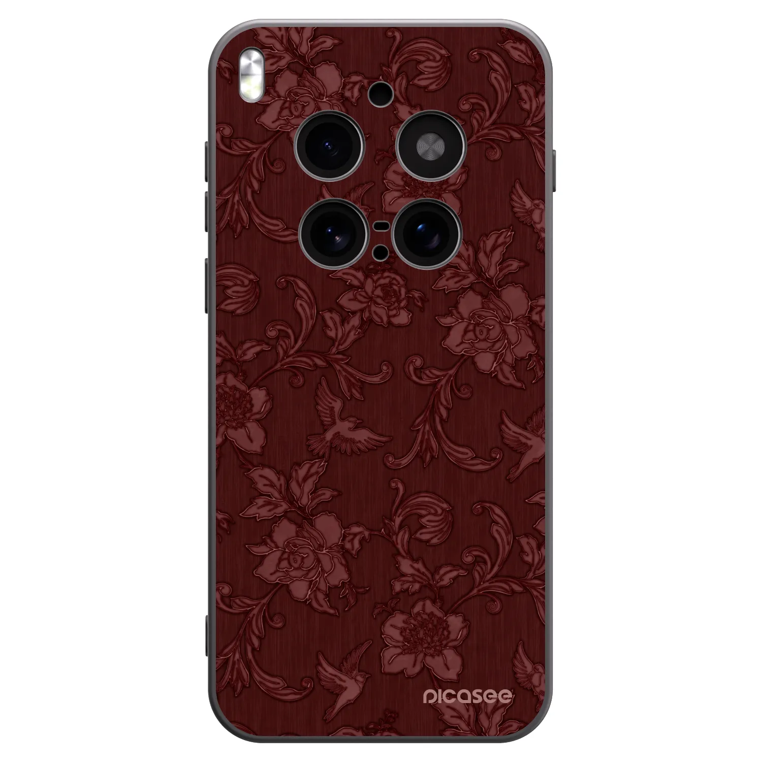 Picasee fekete szilikon tok az alábbi mobiltelefonokra Vivo X300 Pro - Red Elegance