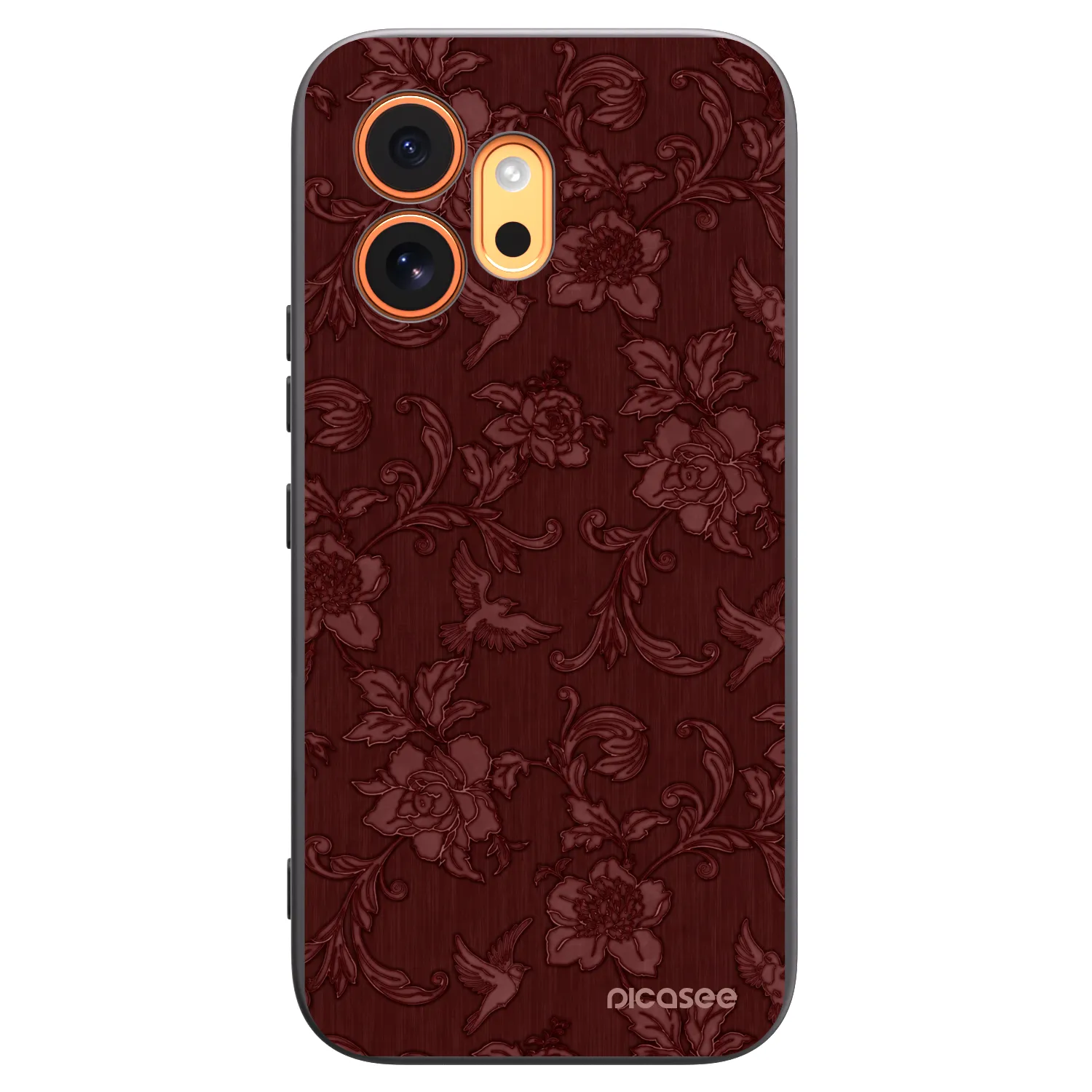 Picasee fekete szilikon tok az alábbi mobiltelefonokra Honor 600 - Red Elegance
