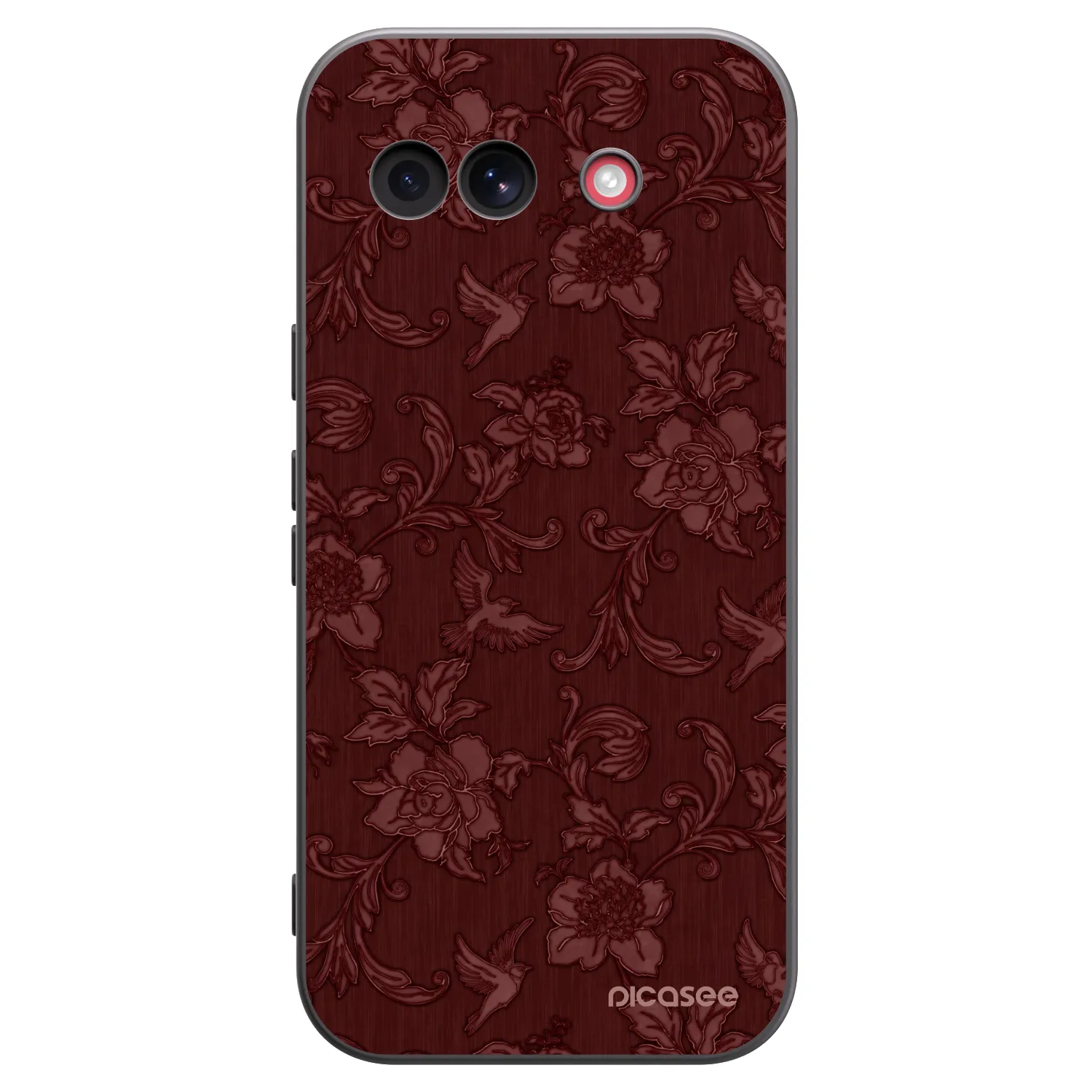Picasee fekete szilikon tok az alábbi mobiltelefonokra Google Pixel 10a - Red Elegance