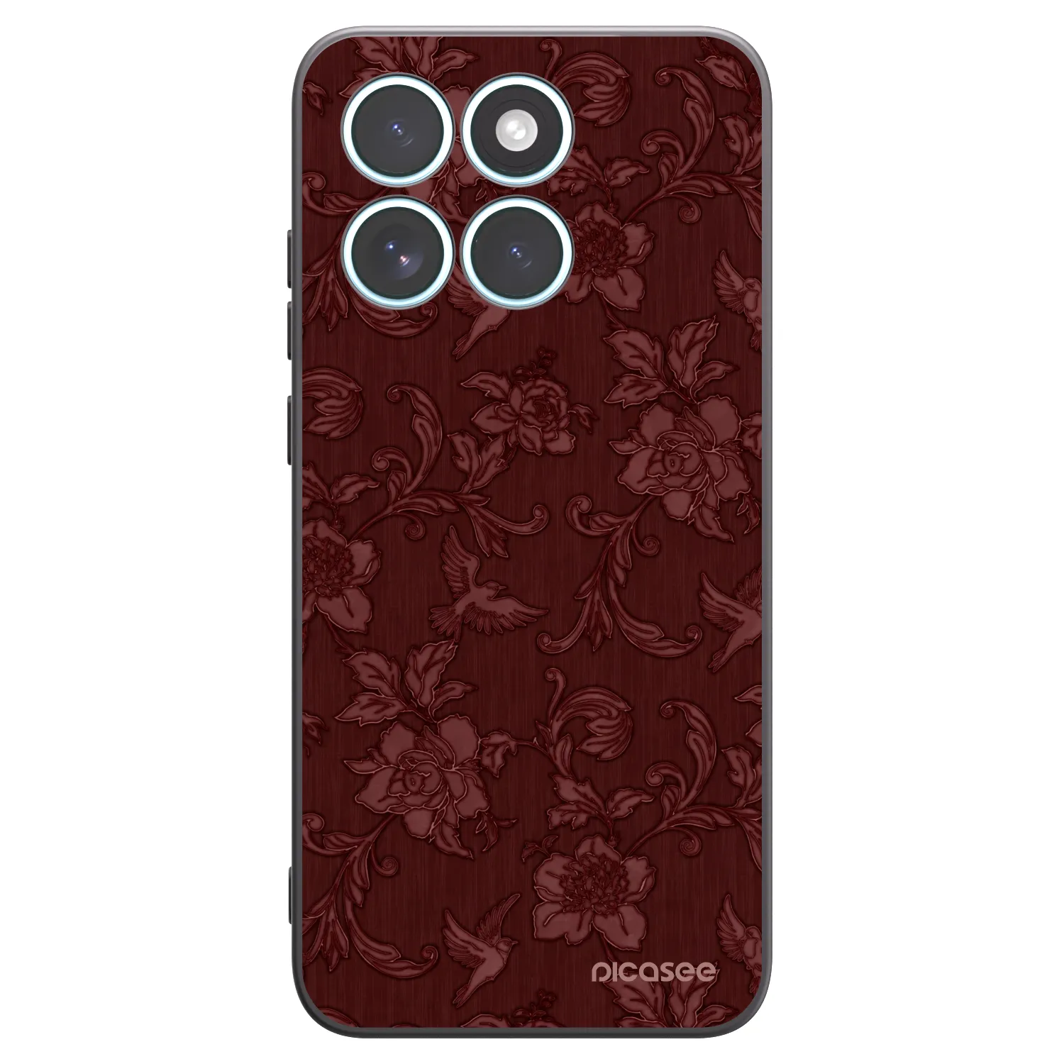 Picasee fekete szilikon tok az alábbi mobiltelefonokra Motorola Edge 70 Fusion - Red Elegance