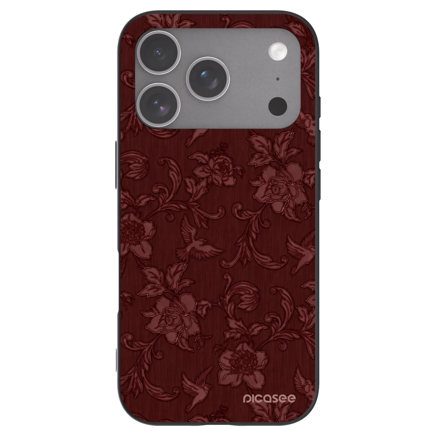 Picasee fekete szilikon tok az alábbi mobiltelefonokra Apple iPhone 18 Pro - Red Elegance