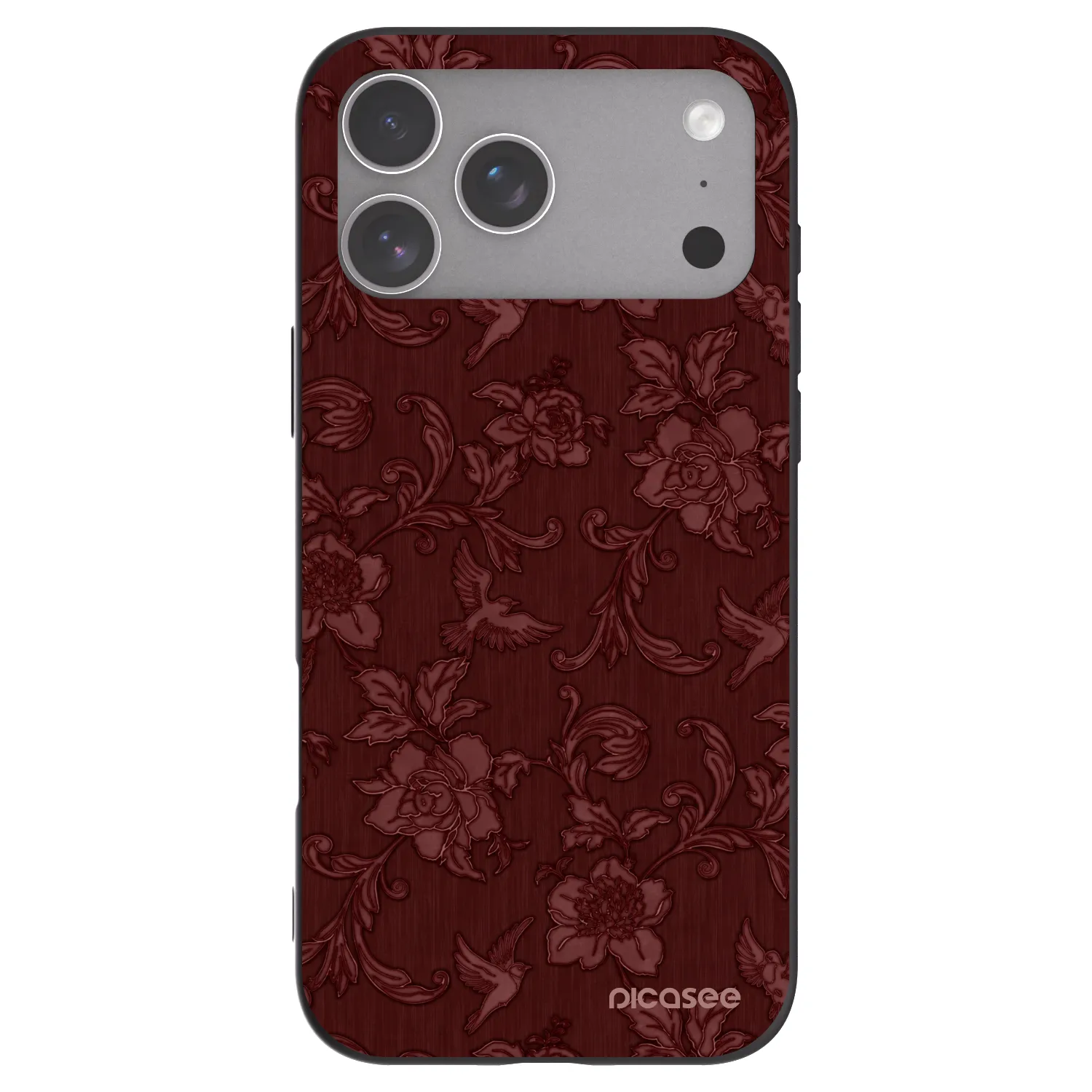 Picasee fekete szilikon tok az alábbi mobiltelefonokra Apple iPhone 18 Pro Max - Red Elegance