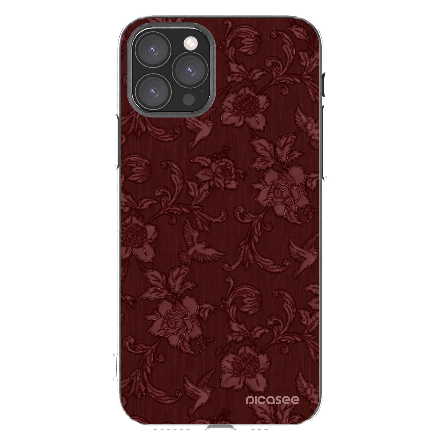 Picasee átlátszó szilikon tok az alábbi mobiltelefonokra Apple iPhone 11 Pro - Red Elegance