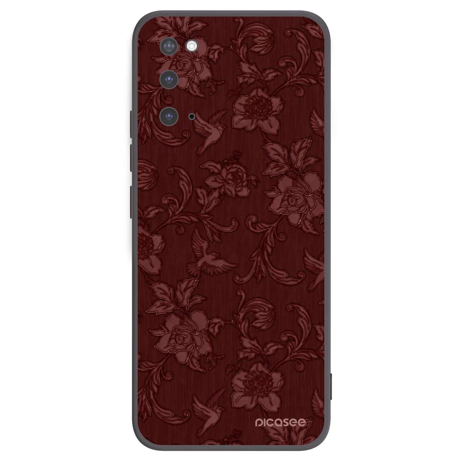 Picasee fekete szilikon tok az alábbi mobiltelefonokra Samsung Galaxy S20 G980F - Red Elegance
