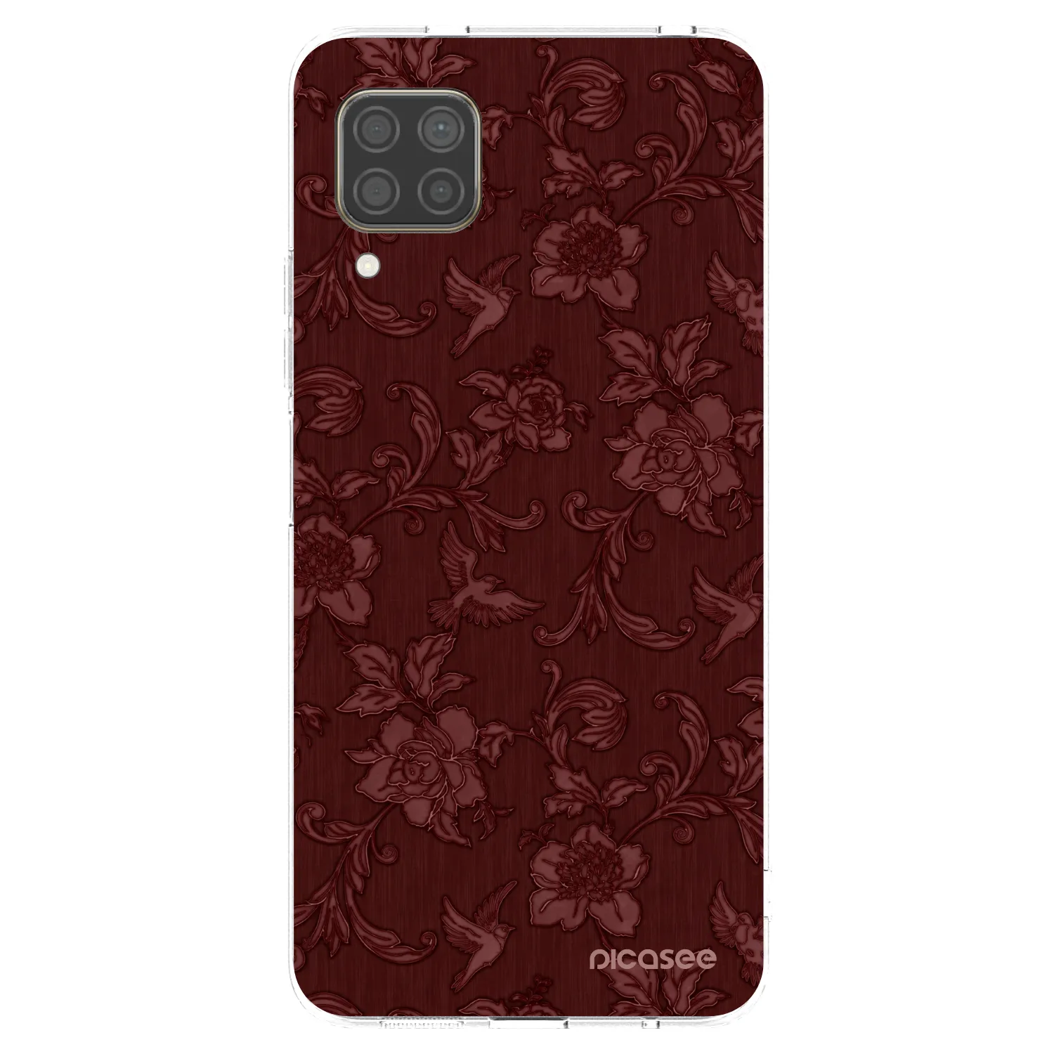Picasee átlátszó szilikon tok az alábbi mobiltelefonokra Huawei P40 Lite - Red Elegance
