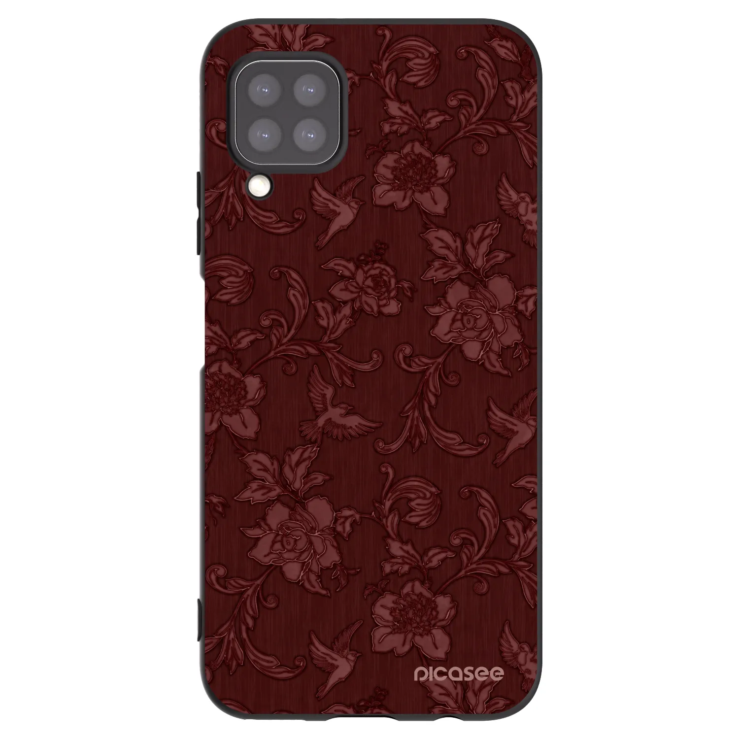 Picasee fekete szilikon tok az alábbi mobiltelefonokra Huawei P40 Lite - Red Elegance