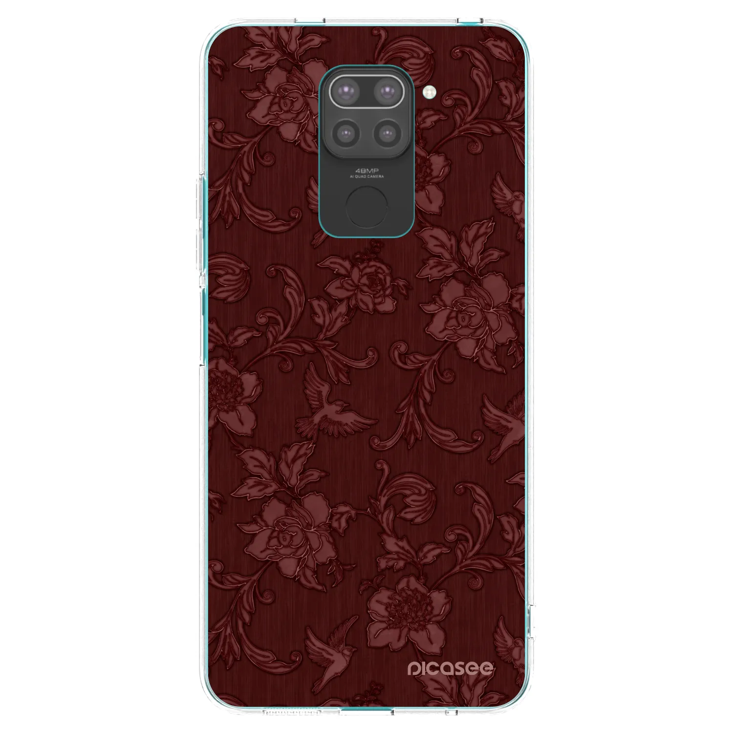 Picasee fekete szilikon tok az alábbi mobiltelefonokra Xiaomi Redmi Note 9 - Red Elegance