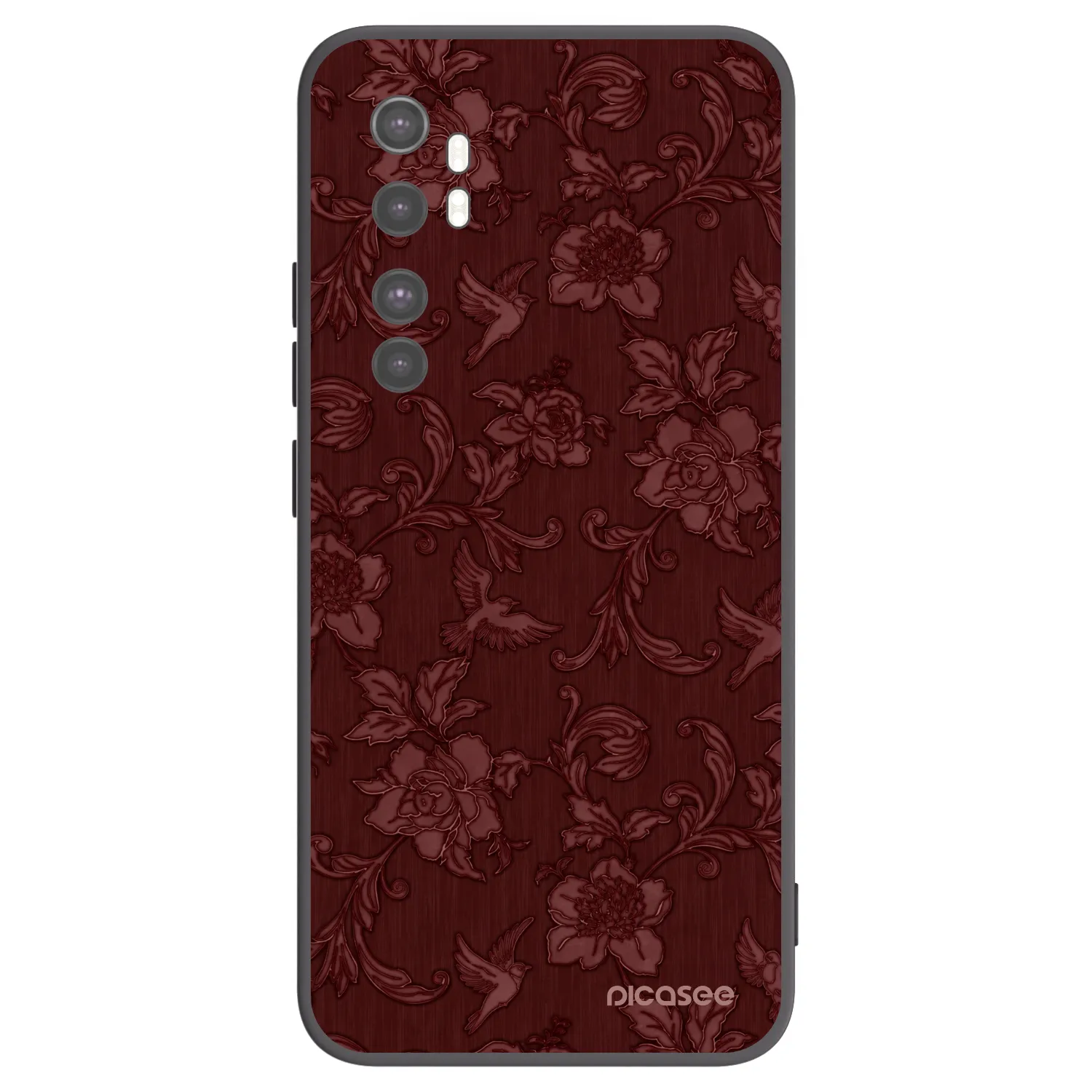 Picasee fekete szilikon tok az alábbi mobiltelefonokra Xiaomi Mi Note 10 Lite - Red Elegance