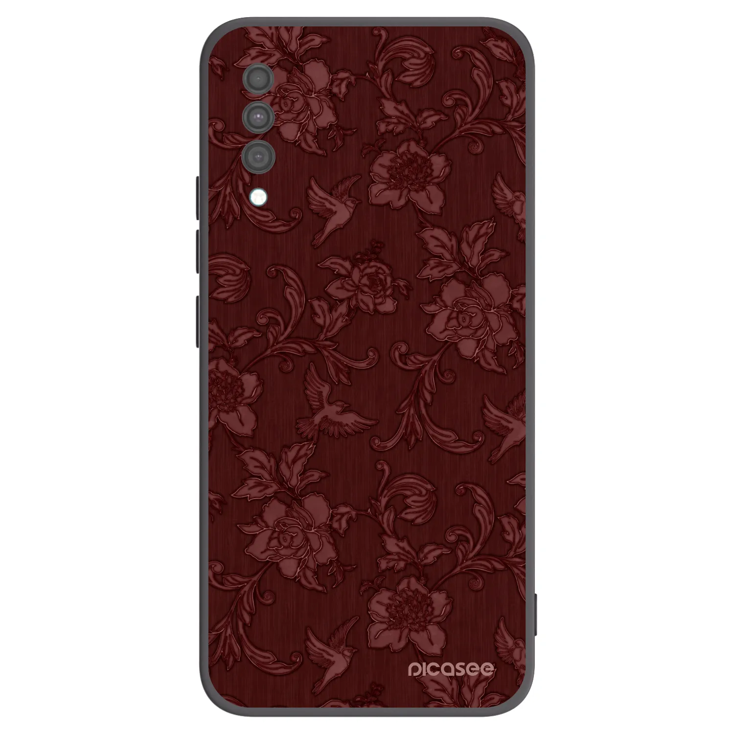 Picasee fekete szilikon tok az alábbi mobiltelefonokra Samsung Galaxy A30s A307F - Red Elegance