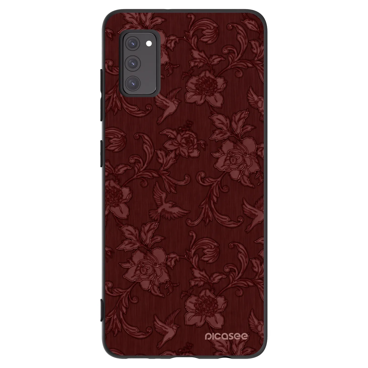 Picasee fekete szilikon tok az alábbi mobiltelefonokra Samsung Galaxy A41 A415F - Red Elegance