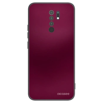 Picasee fekete szilikon tok az alábbi mobiltelefonokra Xiaomi Redmi 9 - Velvet Bordeaux
