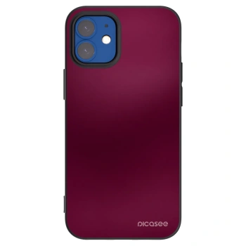Picasee fekete szilikon tok az alábbi mobiltelefonokra Apple iPhone 12 mini - Velvet Bordeaux
