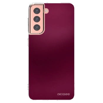 Picasee átlátszó szilikon tok az alábbi mobiltelefonokra Samsung Galaxy S21 5G G991B - Velvet Bordeaux