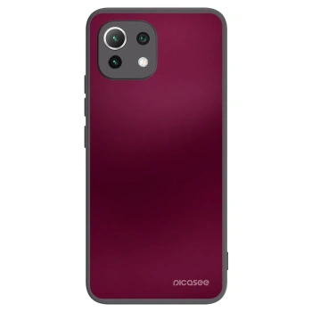 Picasee fekete szilikon tok az alábbi mobiltelefonokra Xiaomi Mi 11 Lite - Velvet Bordeaux