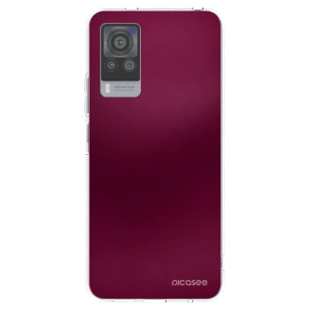 Picasee átlátszó szilikon tok az alábbi mobiltelefonokra Vivo X60 Pro 5G - Velvet Bordeaux