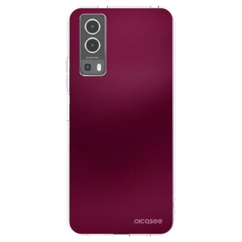 Picasee átlátszó szilikon tok az alábbi mobiltelefonokra Vivo Y72 5G - Velvet Bordeaux