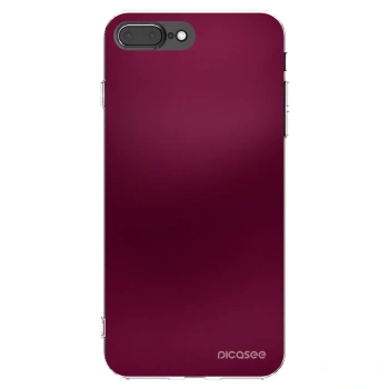 Picasee átlátszó szilikon tok az alábbi mobiltelefonokra Apple iPhone 8 Plus - Velvet Bordeaux