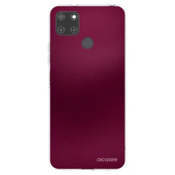 Picasee átlátszó szilikon tok az alábbi mobiltelefonokra Realme C21Y - Velvet Bordeaux