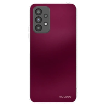 Picasee átlátszó szilikon tok az alábbi mobiltelefonokra Samsung Galaxy A73 5G - Velvet Bordeaux