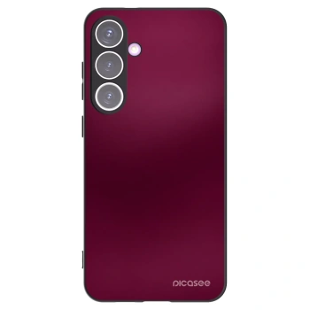 Picasee fekete szilikon tok az alábbi mobiltelefonokra Samsung Galaxy S24+ S926B 5G - Velvet Bordeaux