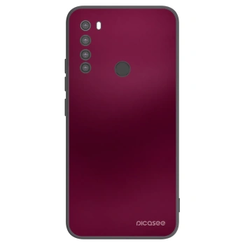 Picasee fekete szilikon tok az alábbi mobiltelefonokra Xiaomi Redmi Note 8 - Velvet Bordeaux