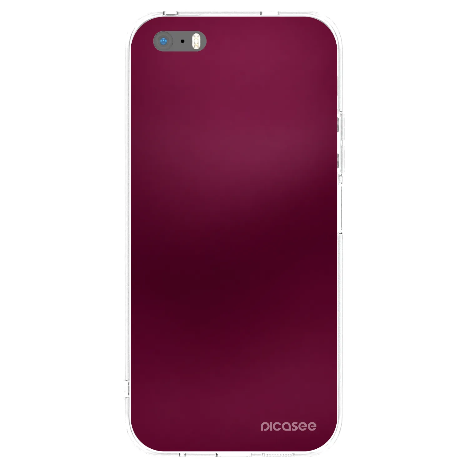 Picasee átlátszó szilikon tok az alábbi mobiltelefonokra Apple iPhone 5/5S/SE - Velvet Bordeaux
