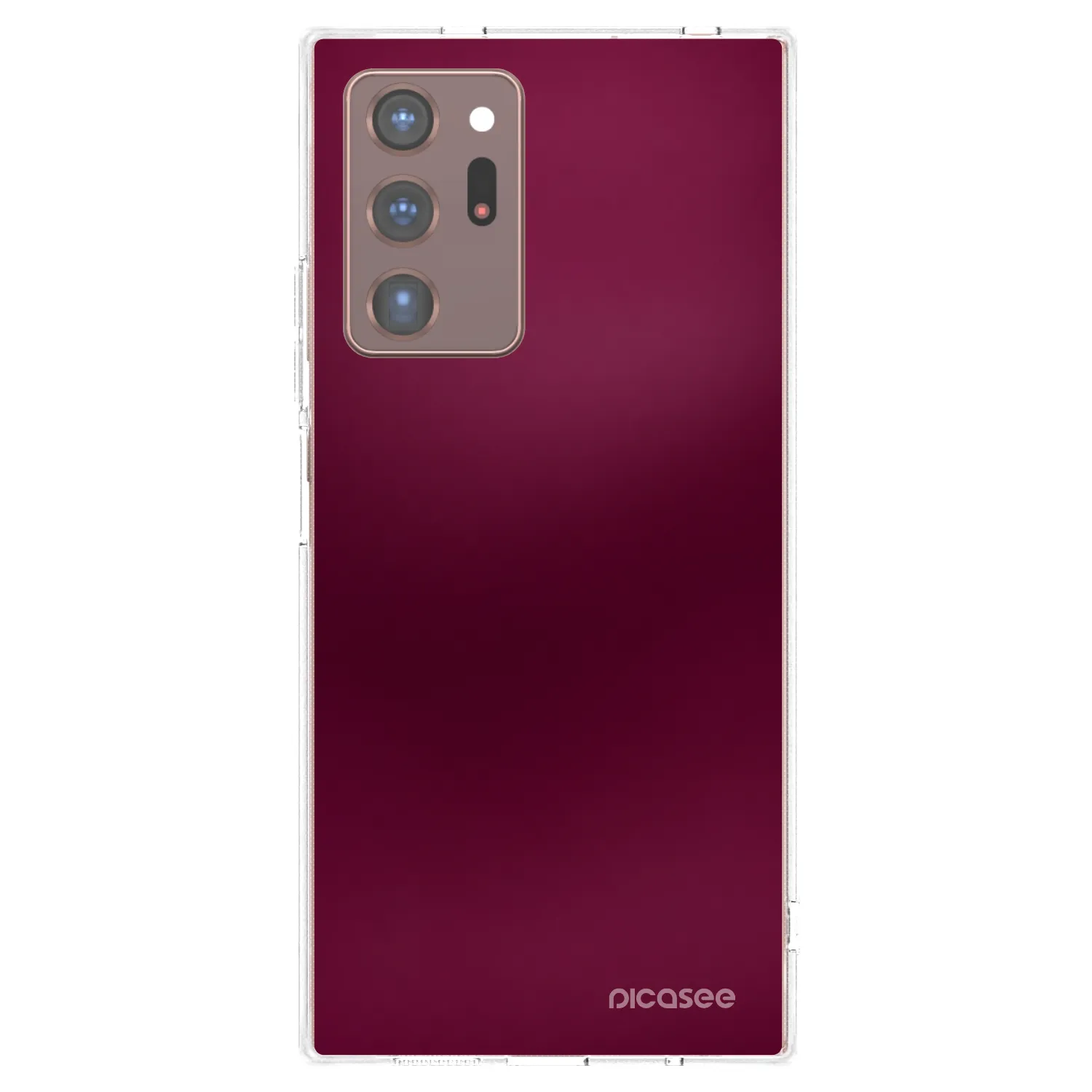 Picasee átlátszó szilikon tok az alábbi mobiltelefonokra Samsung Galaxy Note 20 Ultra - Velvet Bordeaux