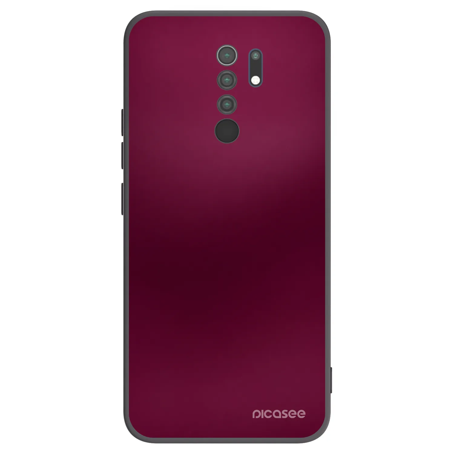 Picasee fekete szilikon tok az alábbi mobiltelefonokra Xiaomi Redmi 9 - Velvet Bordeaux