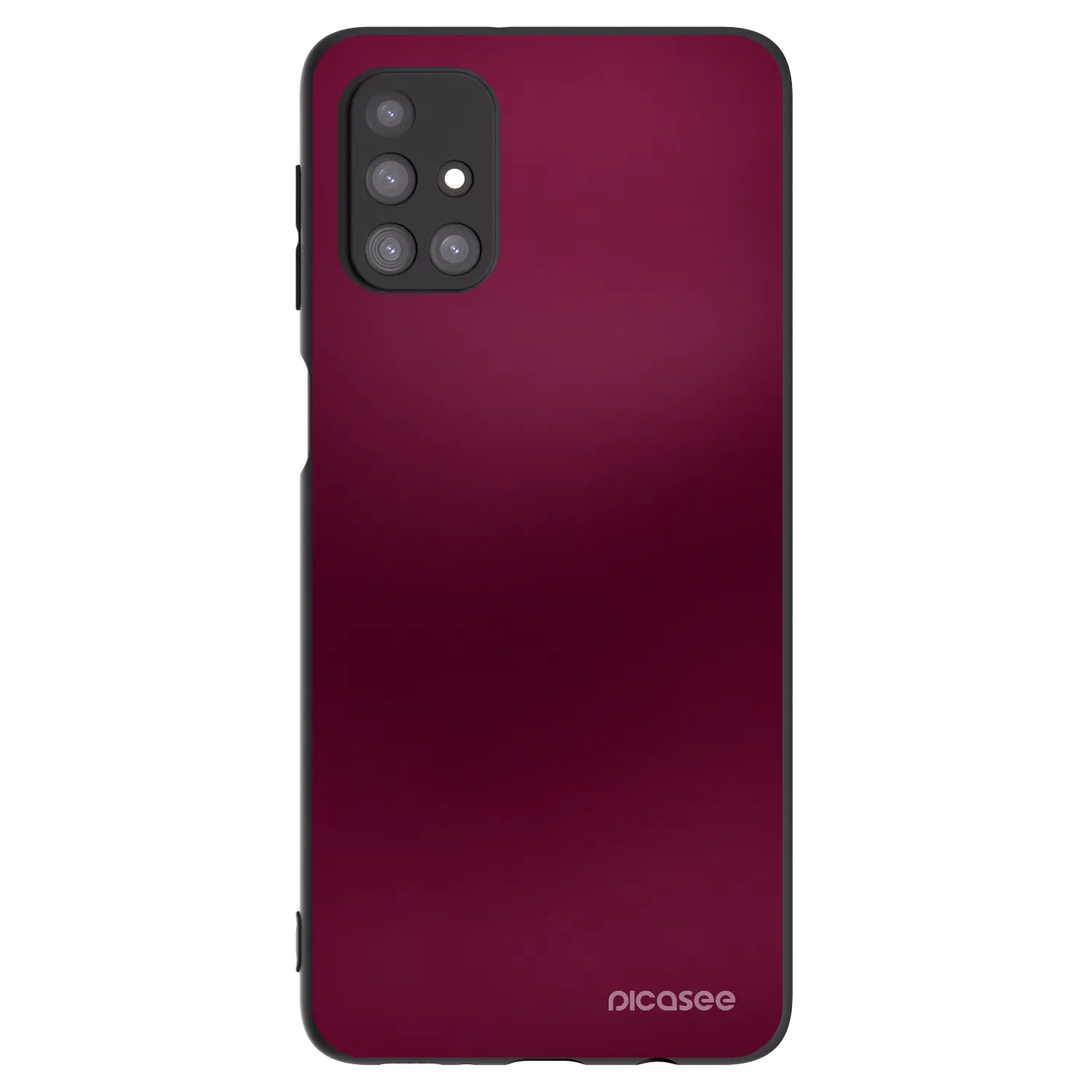 Picasee fekete szilikon tok az alábbi mobiltelefonokra Samsung Galaxy M31s - Velvet Bordeaux