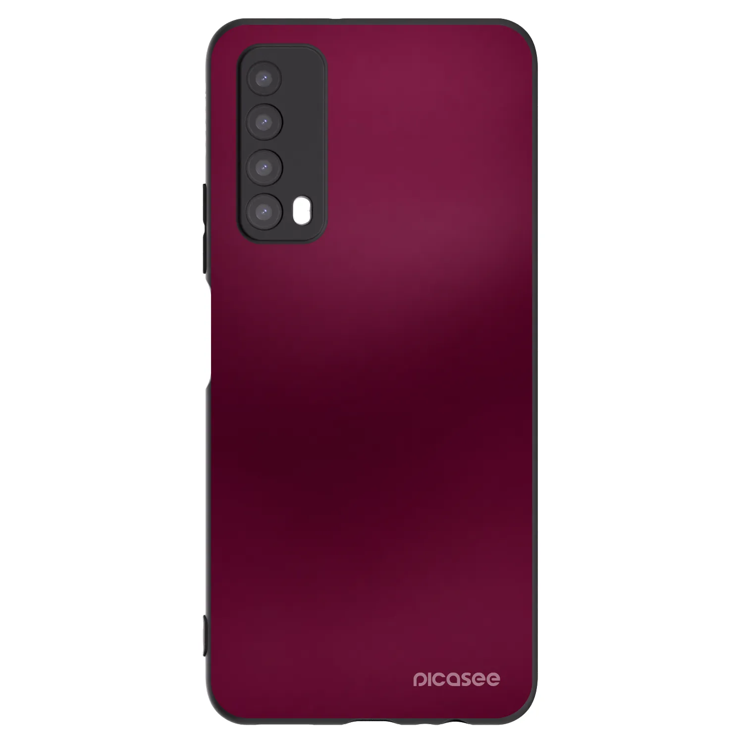 Picasee fekete szilikon tok az alábbi mobiltelefonokra Huawei P Smart 2021 - Velvet Bordeaux