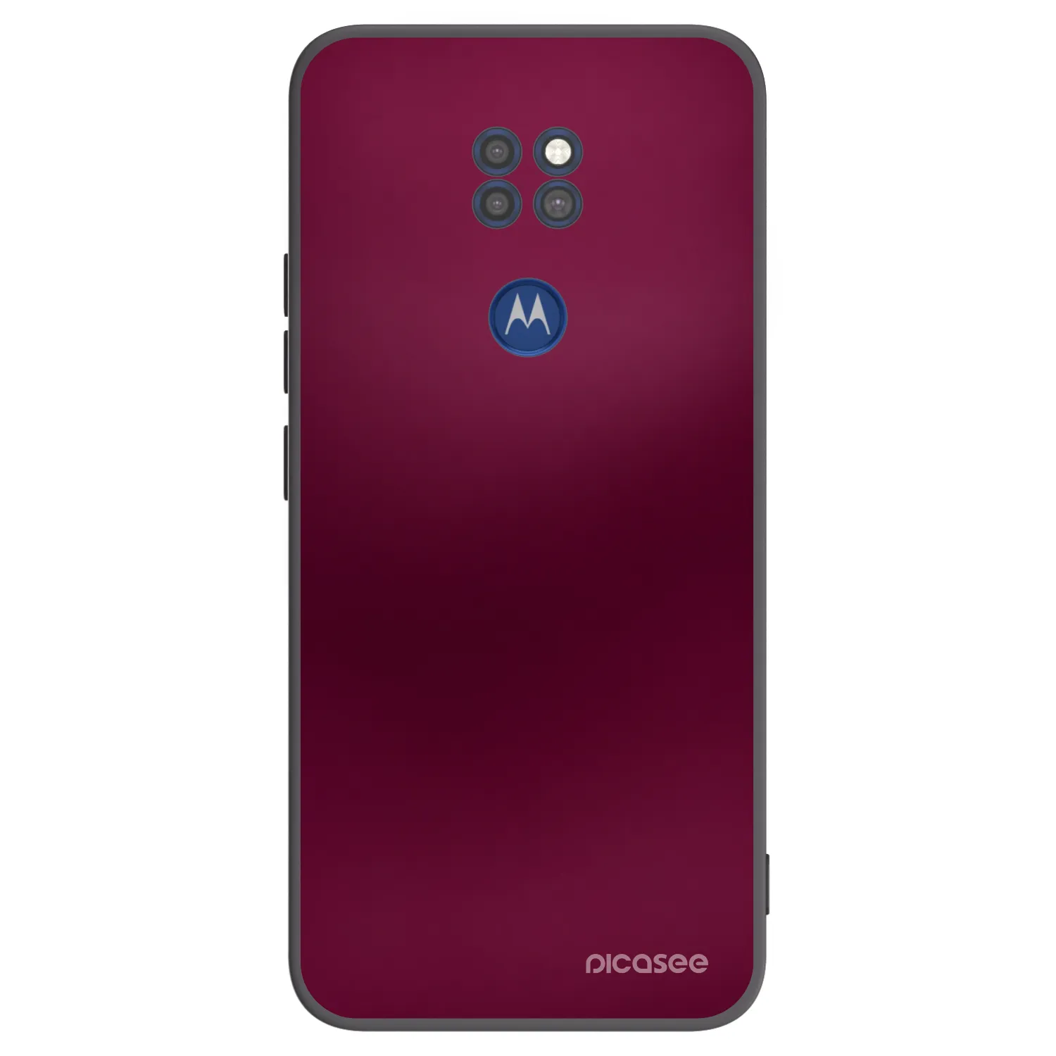 Picasee fekete szilikon tok az alábbi mobiltelefonokra Motorola Moto G9 Play - Velvet Bordeaux