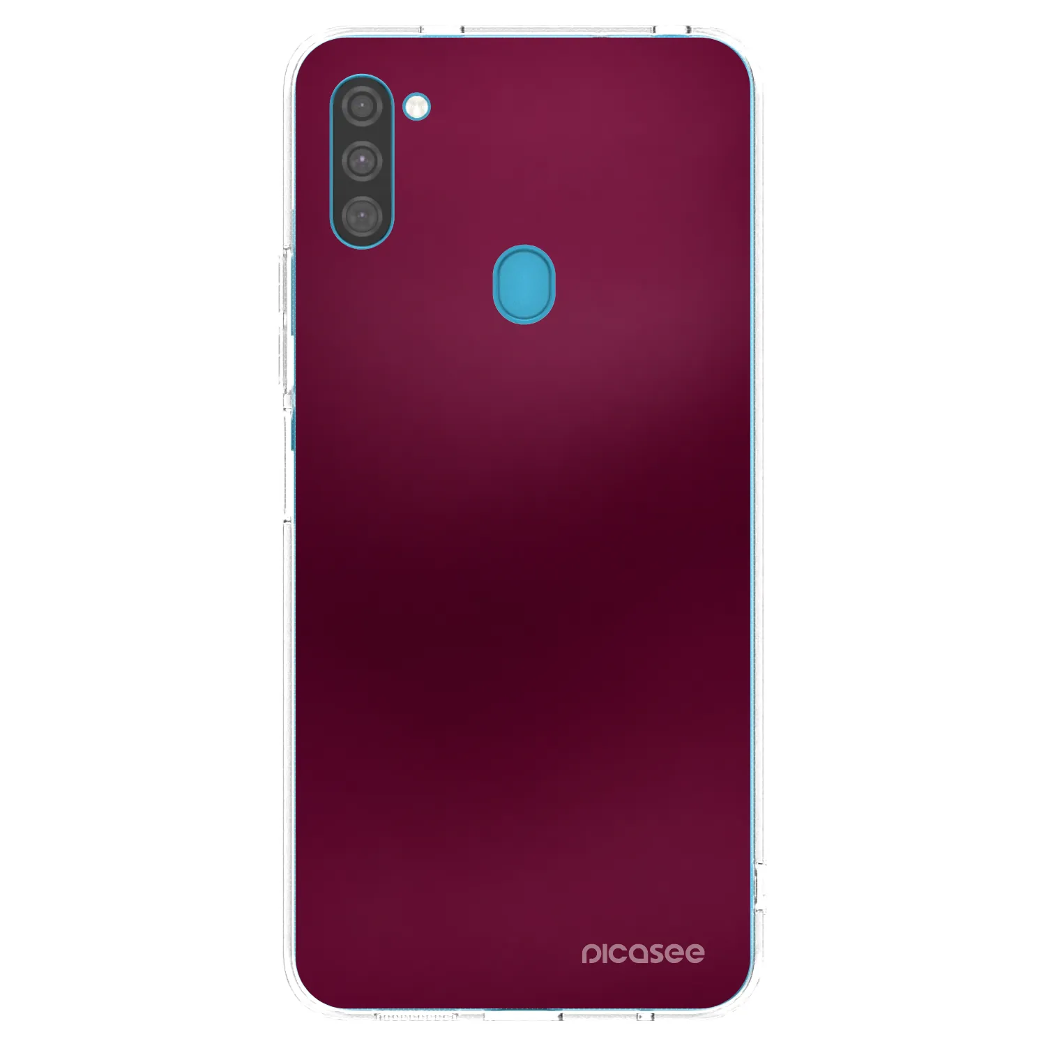 Picasee átlátszó szilikon tok az alábbi mobiltelefonokra Samsung Galaxy M11 - Velvet Bordeaux