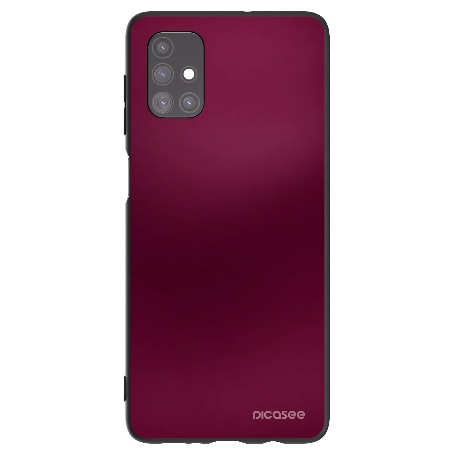 Picasee fekete szilikon tok az alábbi mobiltelefonokra Samsung Galaxy M51 M515F - Velvet Bordeaux