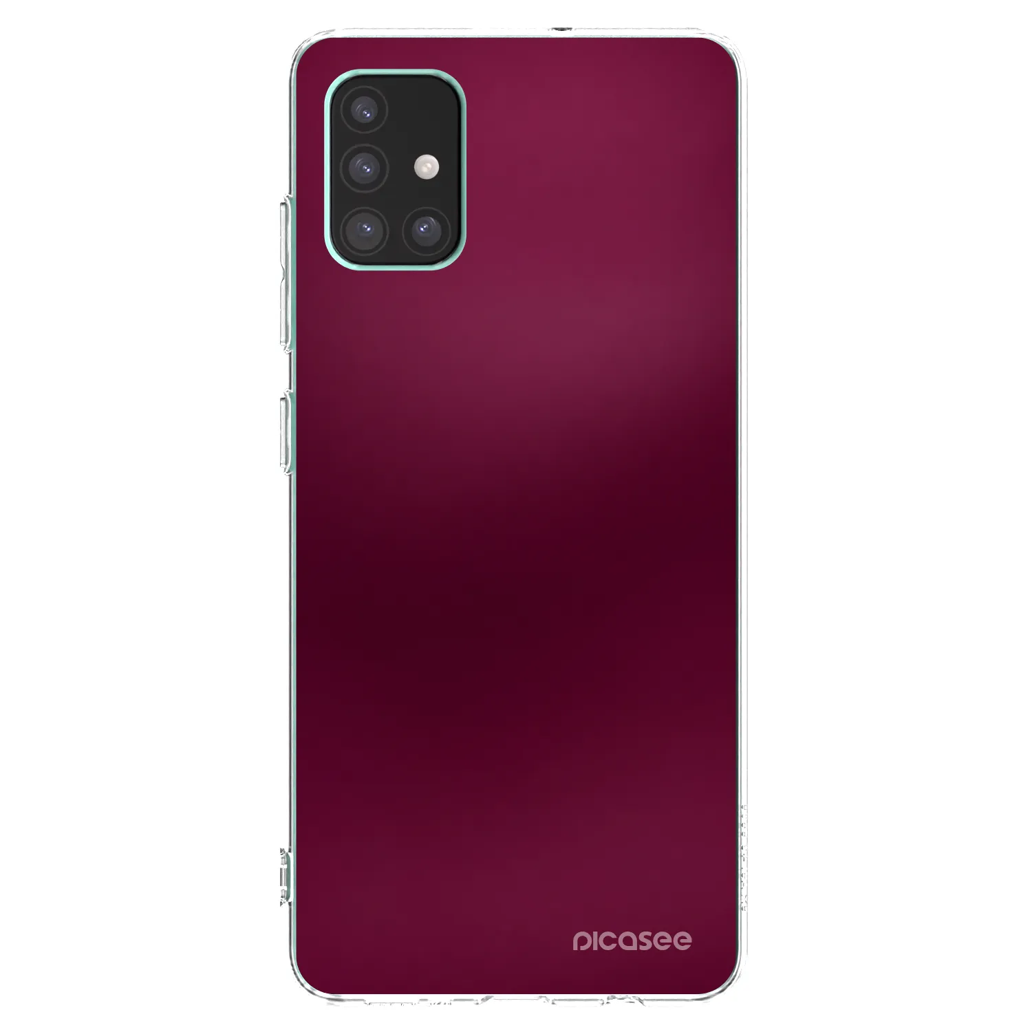 Picasee átlátszó szilikon tok az alábbi mobiltelefonokra Samsung Galaxy M51 M515F - Velvet Bordeaux